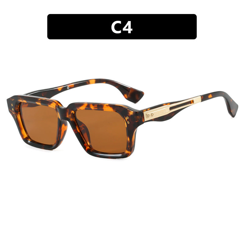 Damen stilvolle quadratische Sonnenbrille mit luxuriösem Schildkrötenmuster und strapazierfähigem Rahmen Brehn