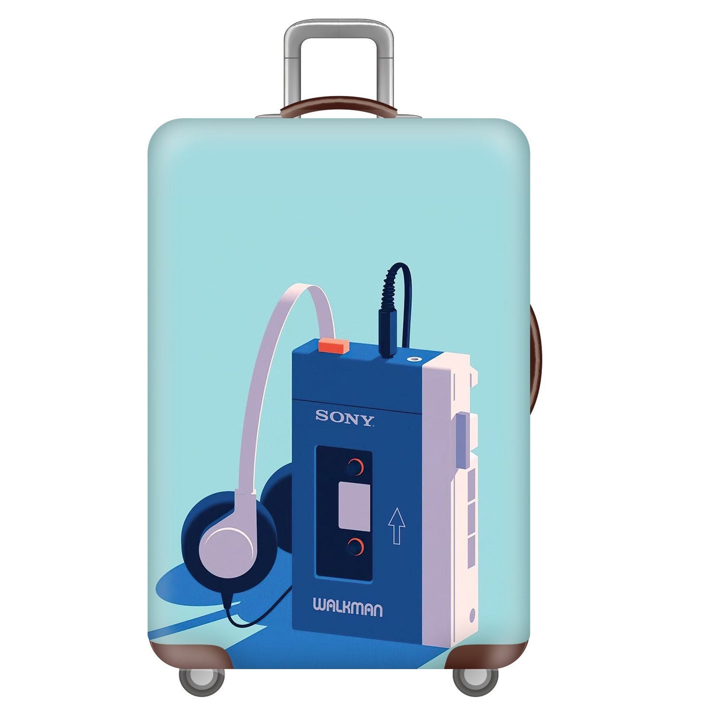 Unisex nan robuster Hartschalen-Trolley mit Löwenportrait Motivdruck, stoßfester ABS-Polycarbonat-Schale, mehrrädrigem Fahrwerk und TSA-Sicherheitsverschluss Brehn