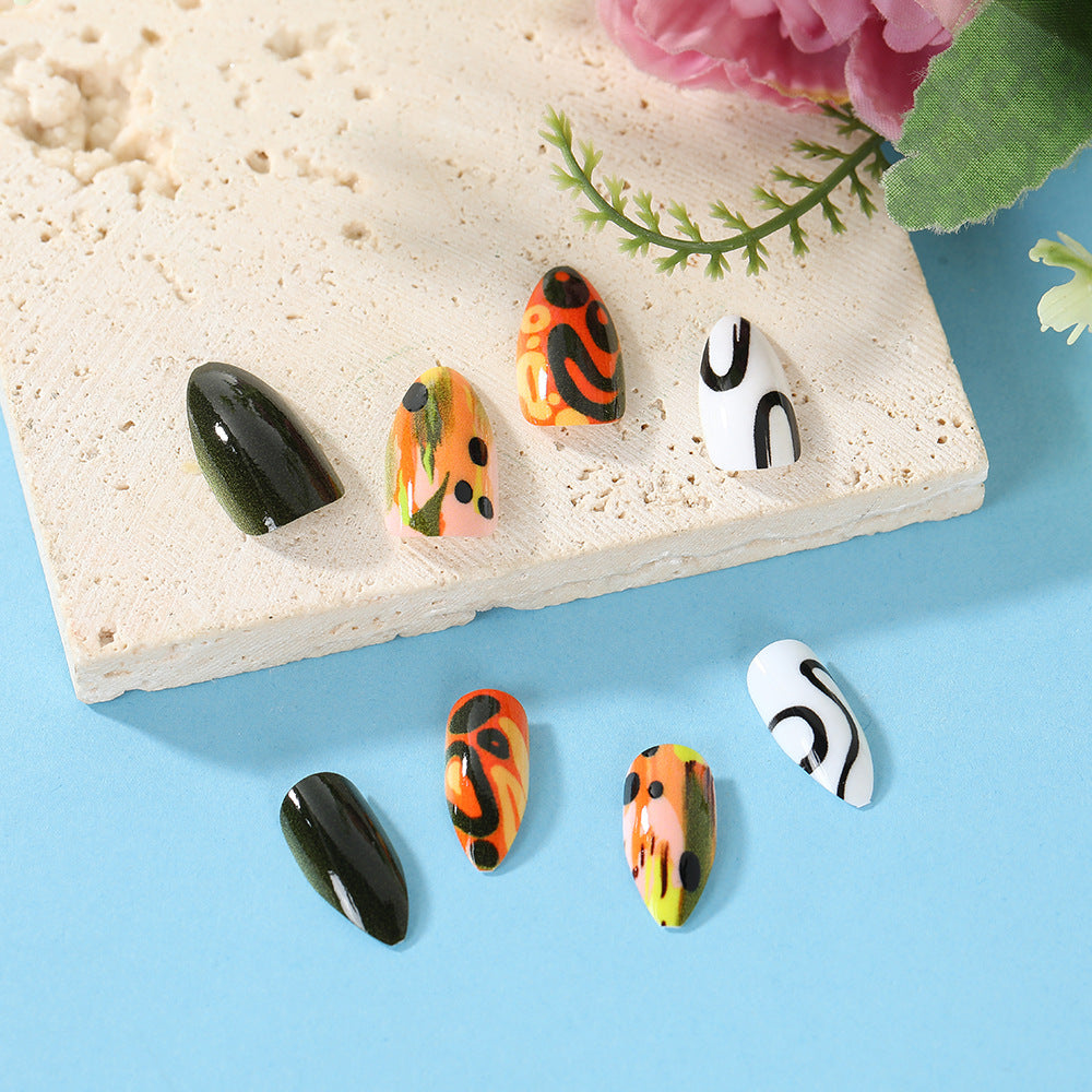 Kreative Nail Art Kunstnägel Set Brehn