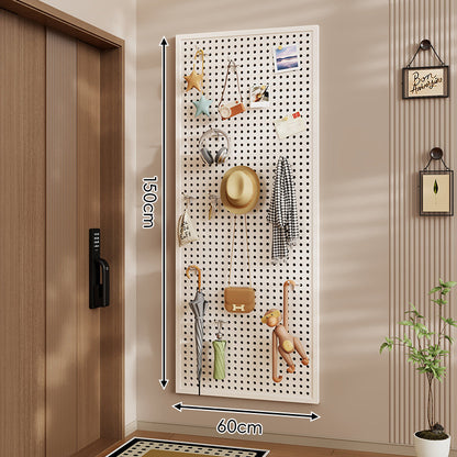 Wandmontierter großes perforiertes Metall-Lochplatte-Organizer-Panel für Eingangsbereich