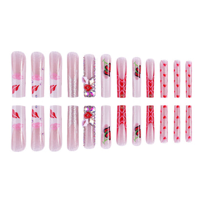 Dekorativer Press-On-Nagelset