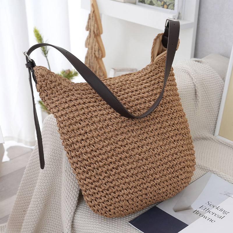 Handtasche Aus Geflochtenem Naturmaterial Brehn