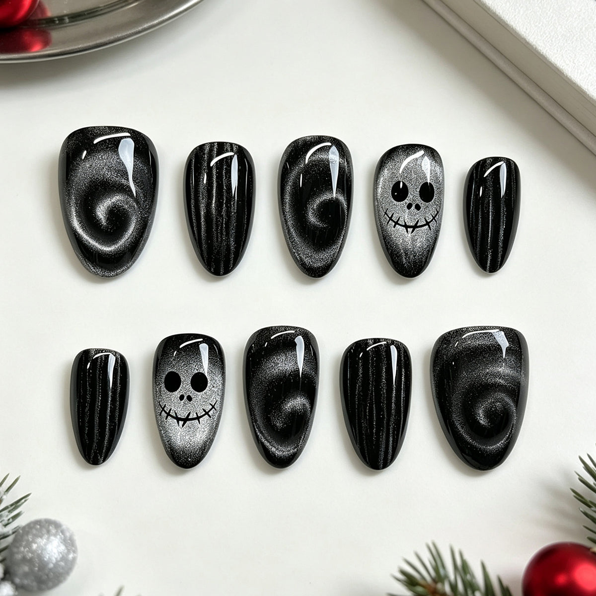 Künstlerisches Press-On Nagelset
