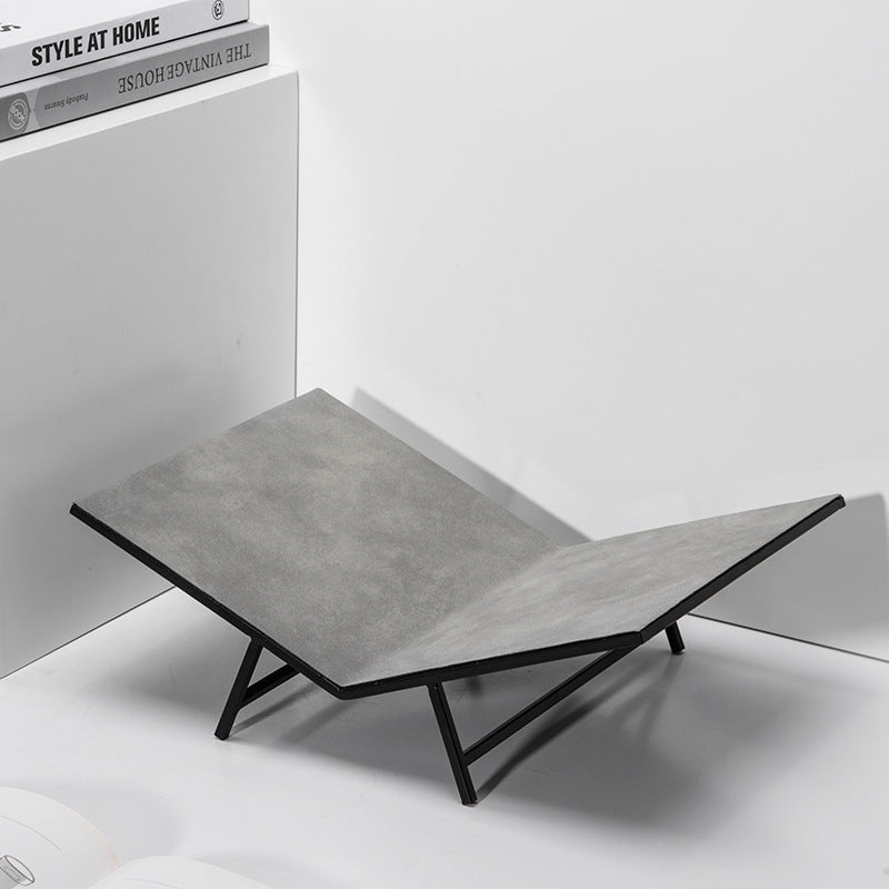 Geometrischer Betondekorativer Couchtisch