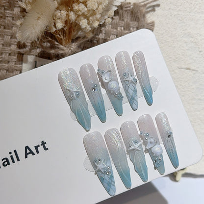 Küstenmotiv Decorative Press-On Nagelkunst