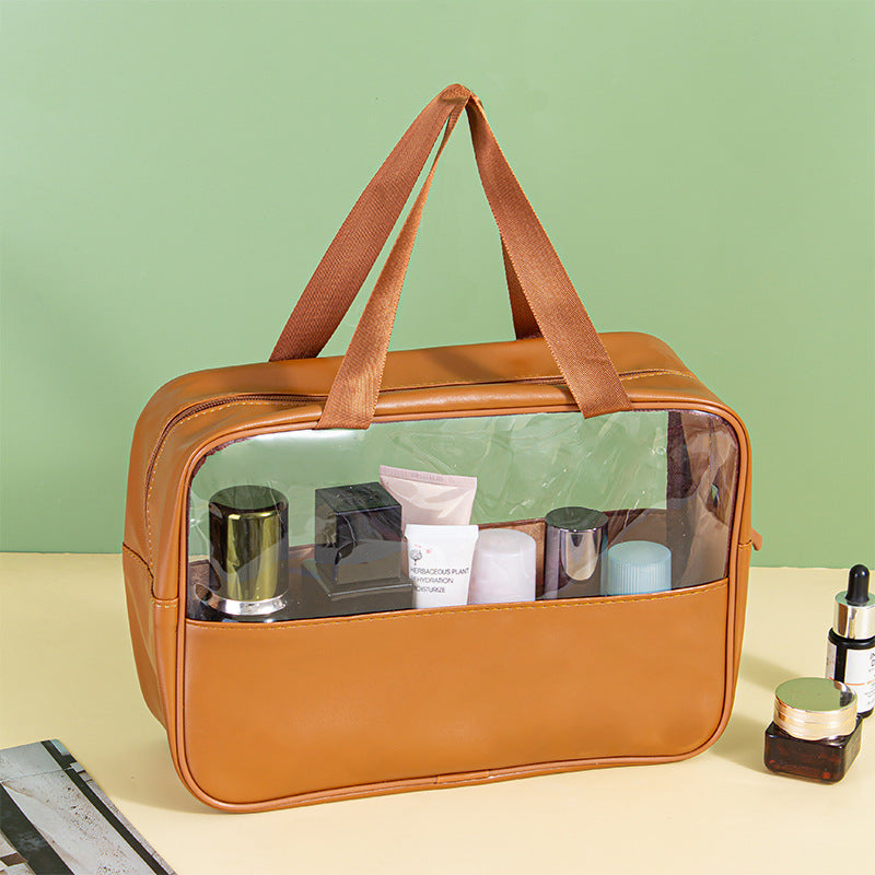 Kosmetiktasche mit Durchsichtigen Fächern Brehn