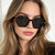 Damen hexagonale Sonnenbrille mit modischem Design und UV-Schutz Brehn