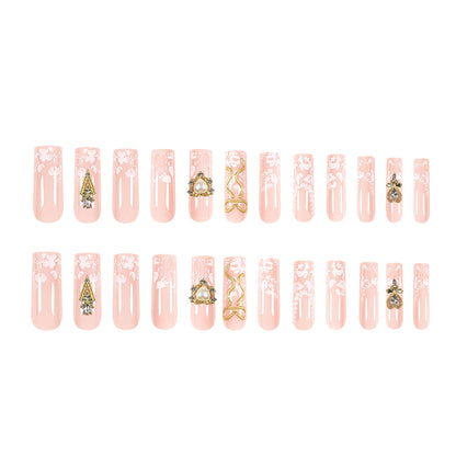 Kunstvolle Long Nails mit eleganten Goldakzenten Brehn