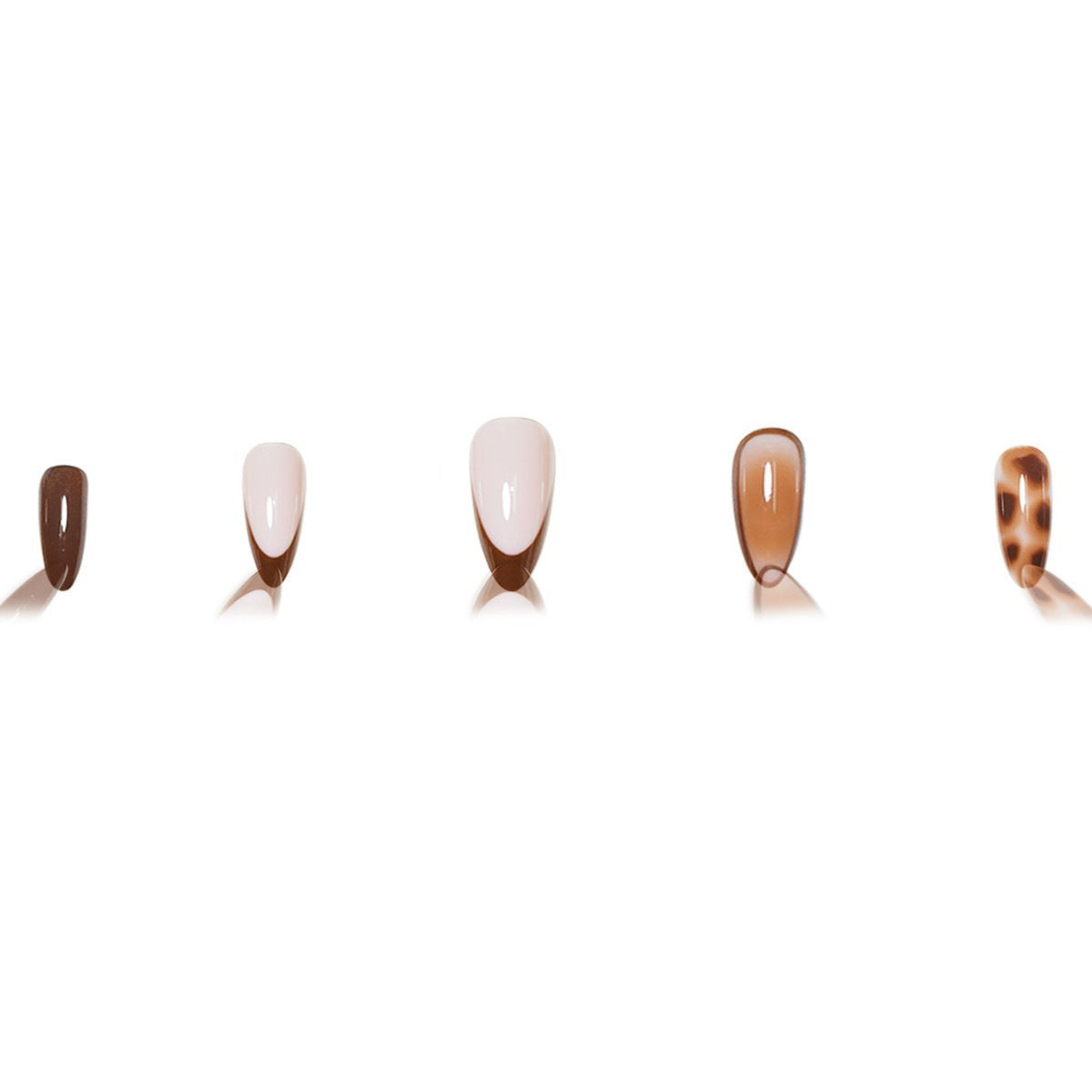 Künstlerische dekorative Stiletto Press-On Nägel Brehn