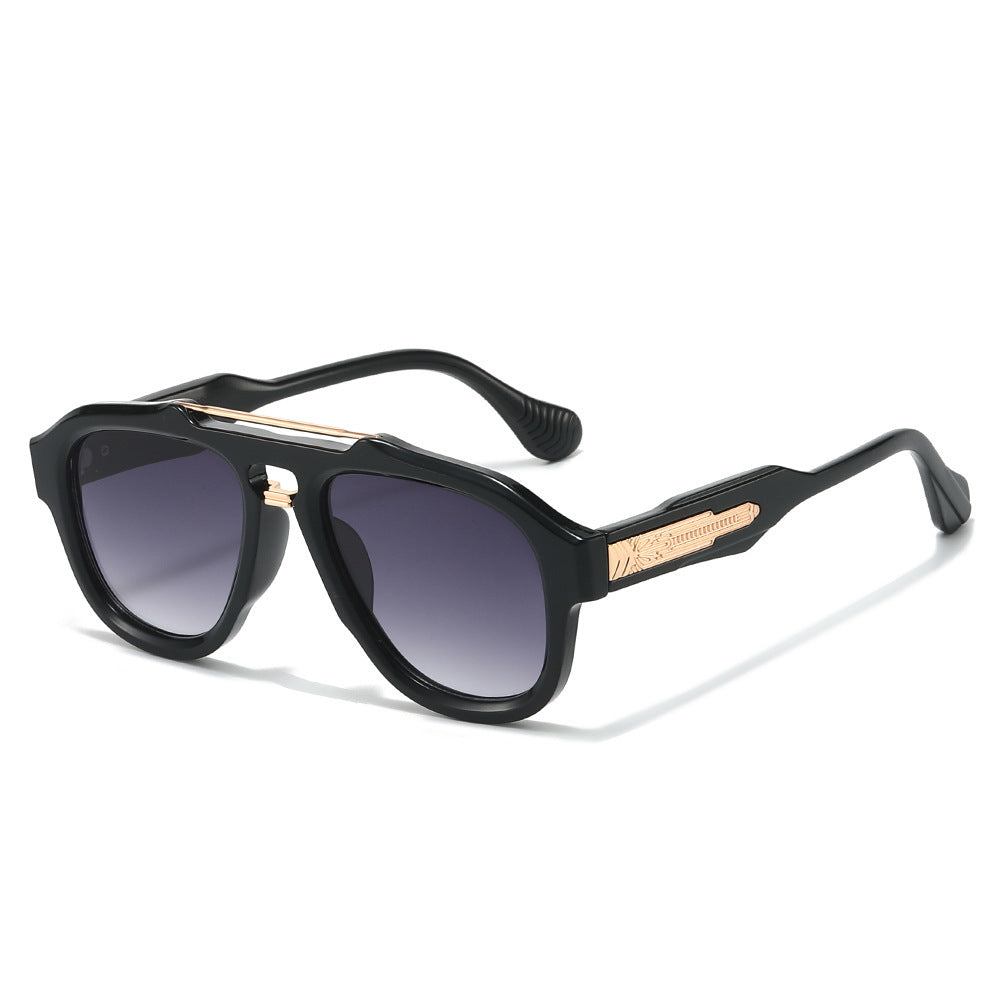 Modebewusste semi-transparente Schild-Sonnenbrille Brehn