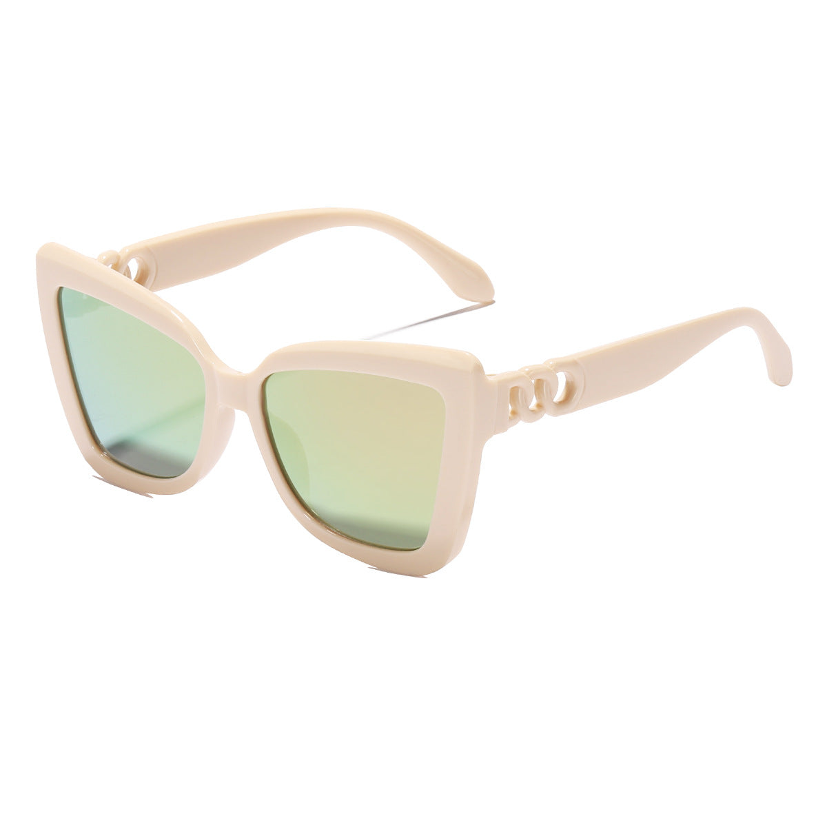 Damen modische Sonnenbrille mit auffälligem Design und robustem Rahmen Brehn