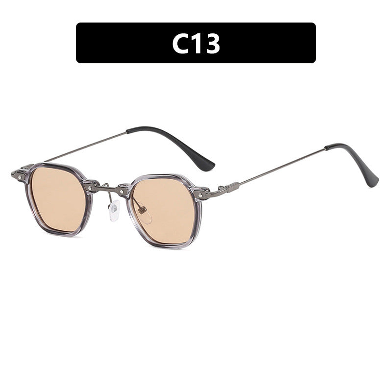 Damen modische Sonnenbrille im eleganten Design mit sechseckigem Rahmen Brehn