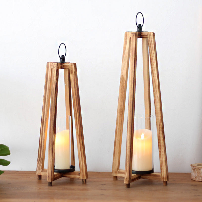 Stilvolle Laterne aus Holz Brehn