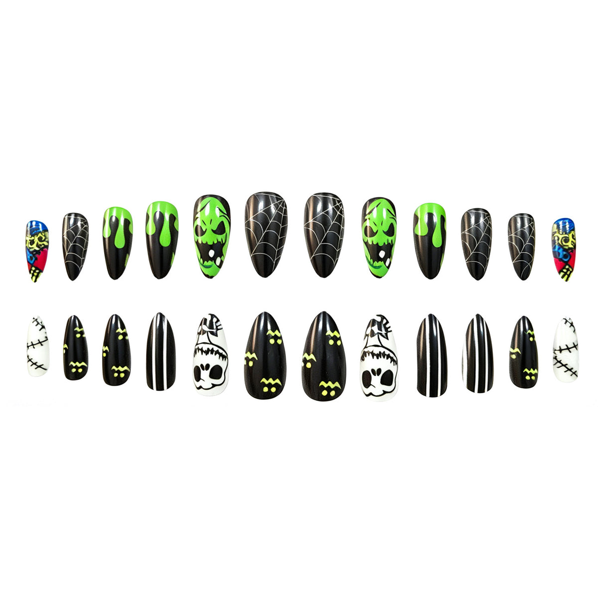 Halloween inspirierte Nagelkunst Brehn