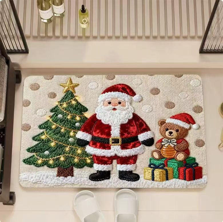 Launische holiday-themed Badematte