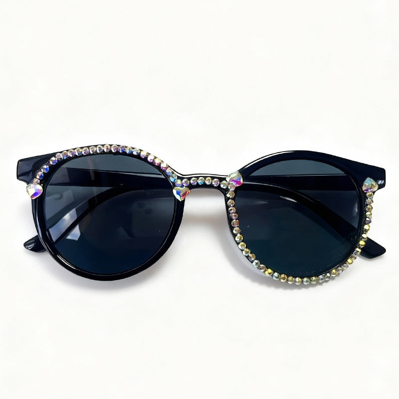 Kristallverzierte Katzenaugen-Sonnenbrille Brehn