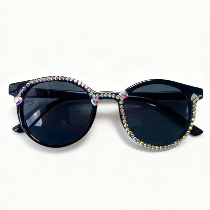 Kristallverzierte Katzenaugen-Sonnenbrille Brehn