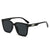 Premium quadratischer Rahmen Sonnenbrille