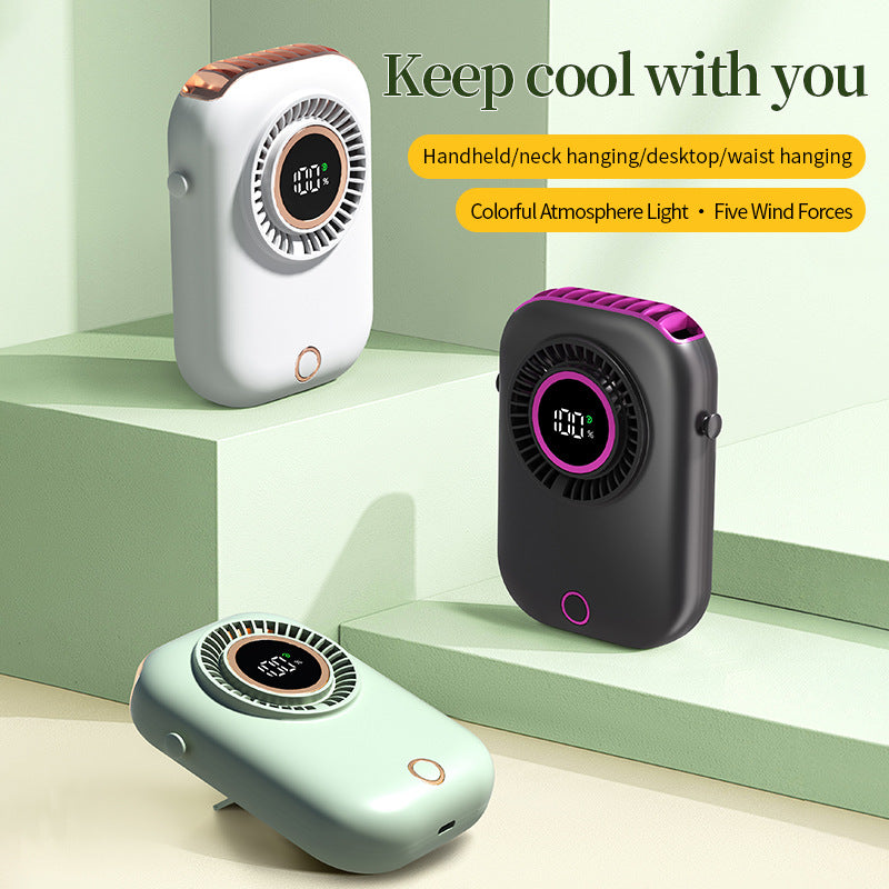 Unisex Portable Digital Hanging Fan Brehn