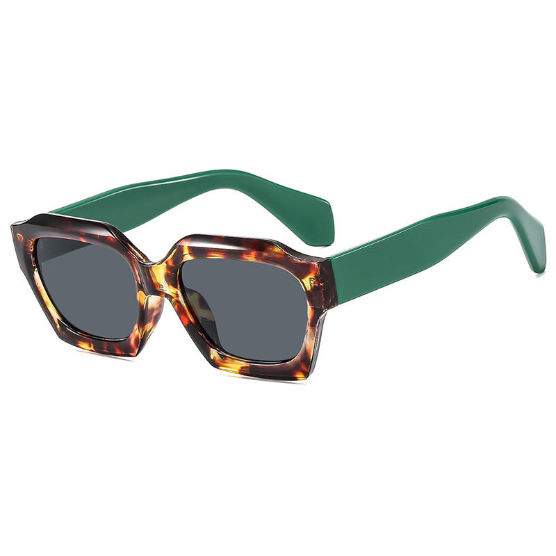 Damen trendige geometrische Sonnenbrille mit einzigartigem Design Brehn