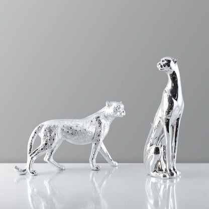 Elegante dekorative Katzen Skulptur