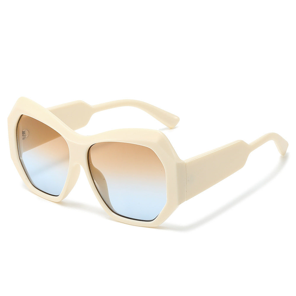 Statement Sechseckige Rahmen Sonnenbrille Brehn