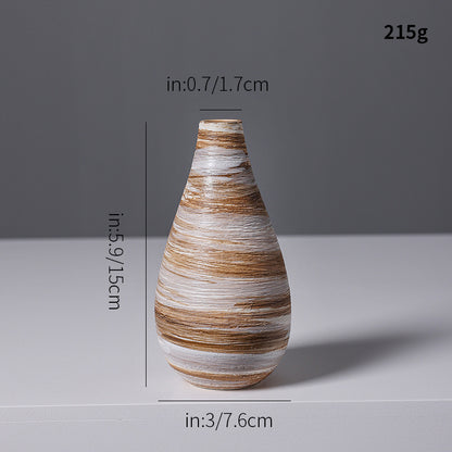 Künstlerische Spiraldesign Keramikvase Brehn