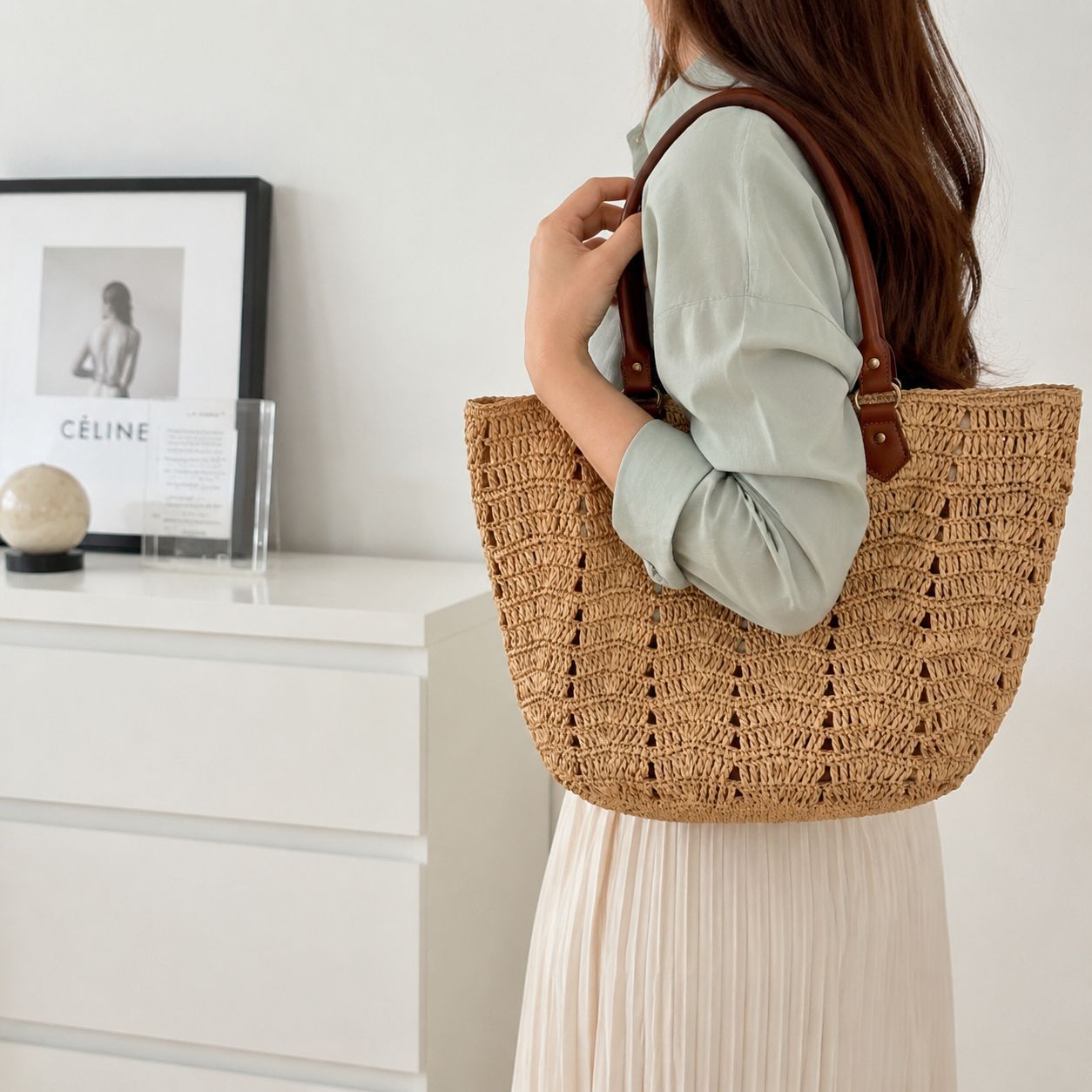Handtasche Im Einzigartigen Geflochtenen Design Brehn