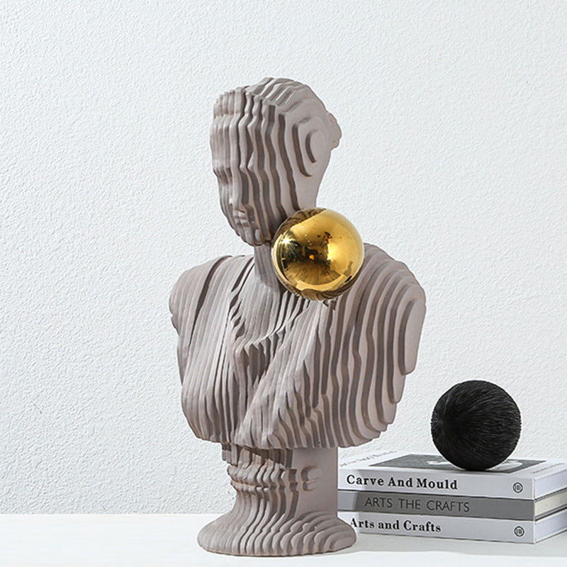 Moderne abstrakte Büste Skulptur