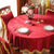 Samtischdecke mit elegantem Fransen