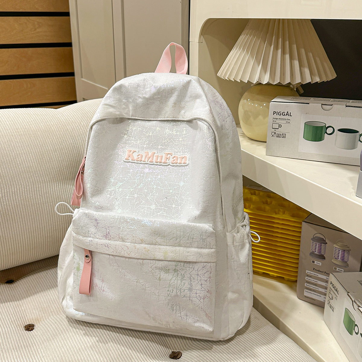 Trendy Freizeit-Rucksack mit Schlüsselanhänger Brehn