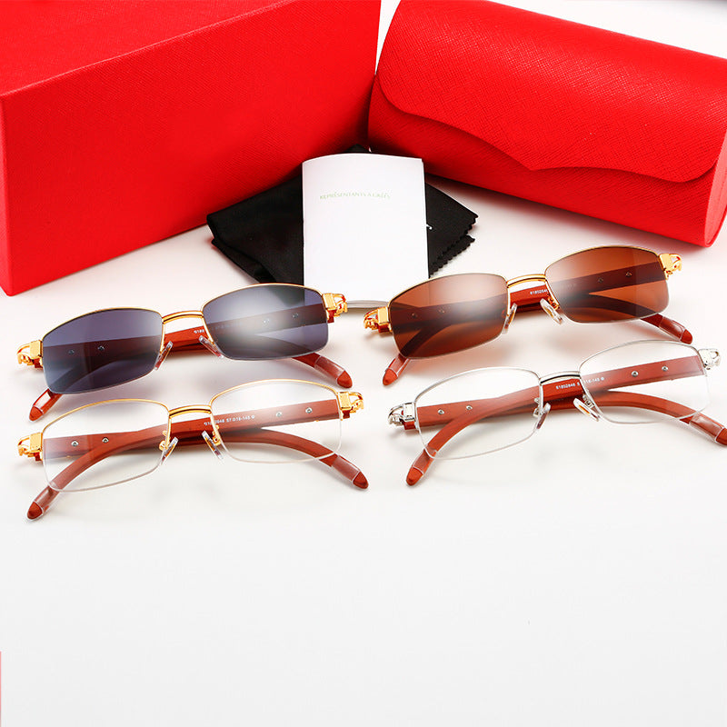 Damen exklusive Designer-Sonnenbrille mit hochglanzveredeltem Metallrahmen und polarisierenden Gläsern Brehn