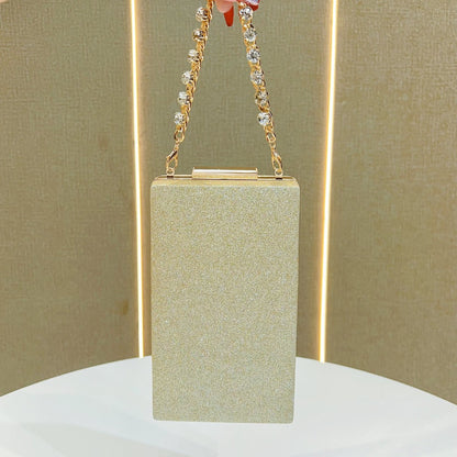 Elegante kristall-akzentierte Abend-Clutch
