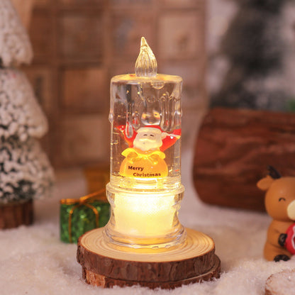 LED Weihnachtslaterne mit Santa-Figur Brehn