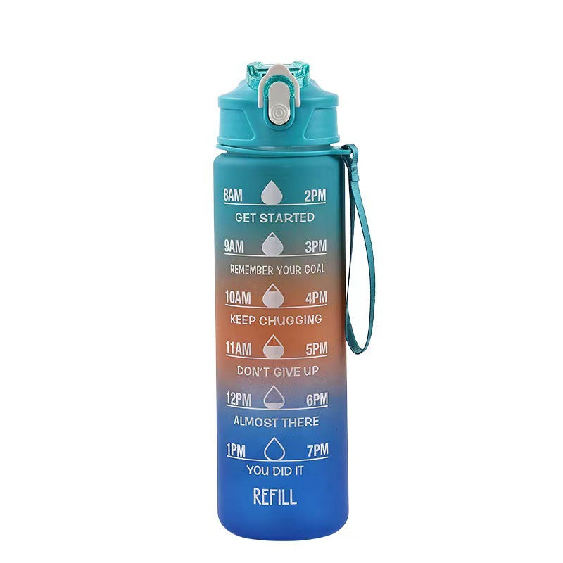 Damen Motivations-Trinkflasche mit integrierter Zeitmarkierung Brehn