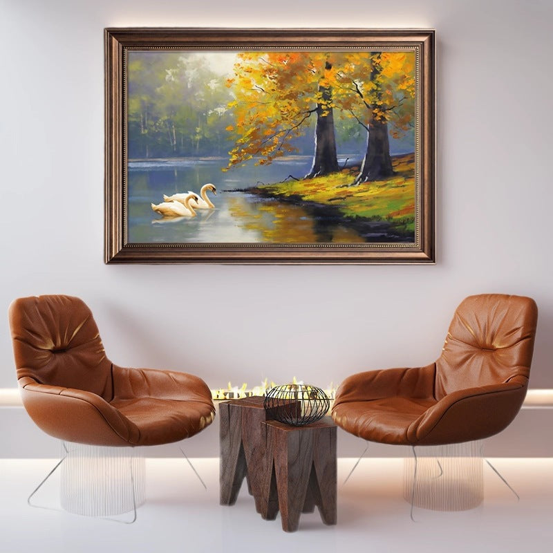 Gerahmtes Landschaft Kunstwerk