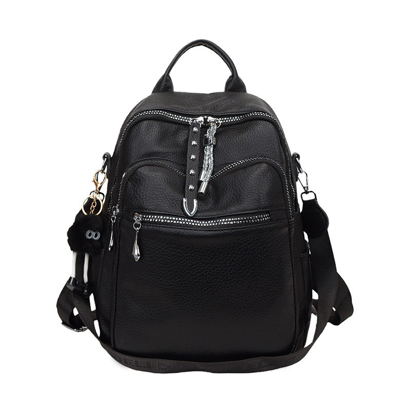 Stylische multifunktionale Leder-Rucksack