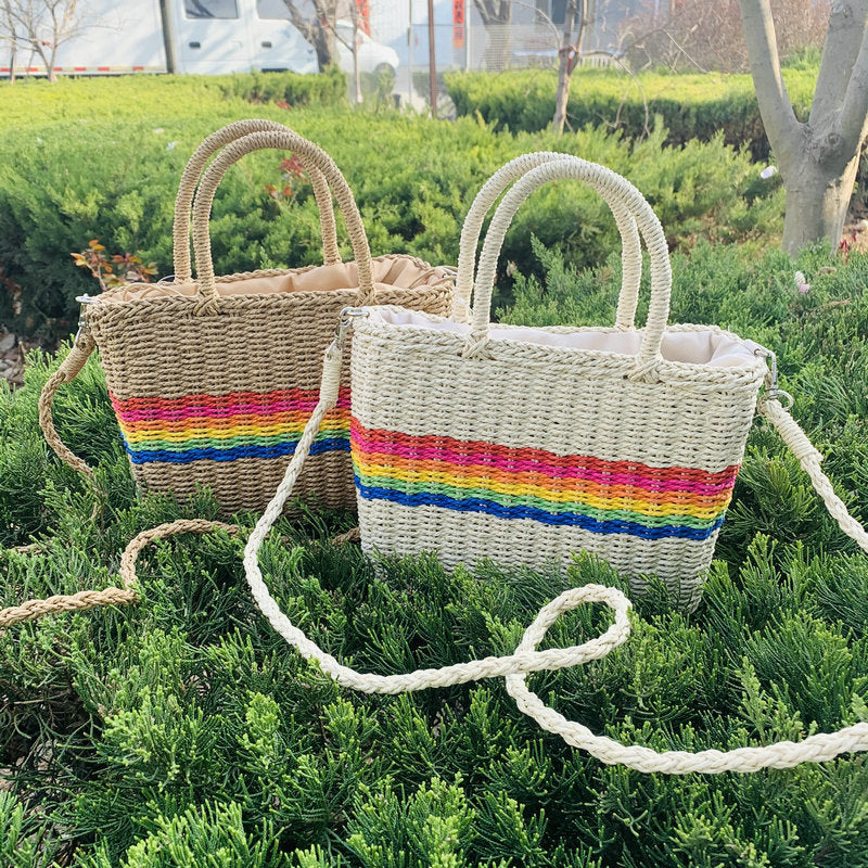 Strandtasche mit Bunten Akzenten Brehn
