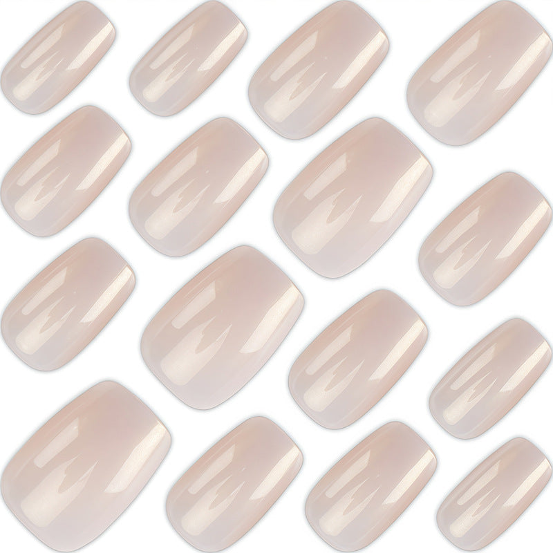 Elegante natürliche Finish Press-On-Nagelset Brehn