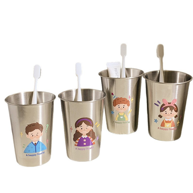 Edelstahl Zahnbürstenhalter mit Kreativem Kinderdesign Brehn