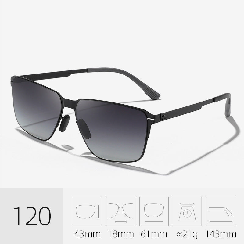 Klassische Übergroße Quadratische Sonnenbrille Brehn
