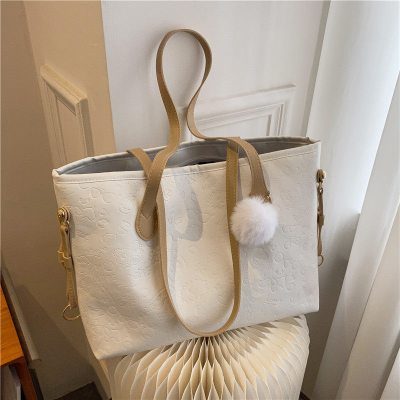 Stylische Präge-Schultertasche