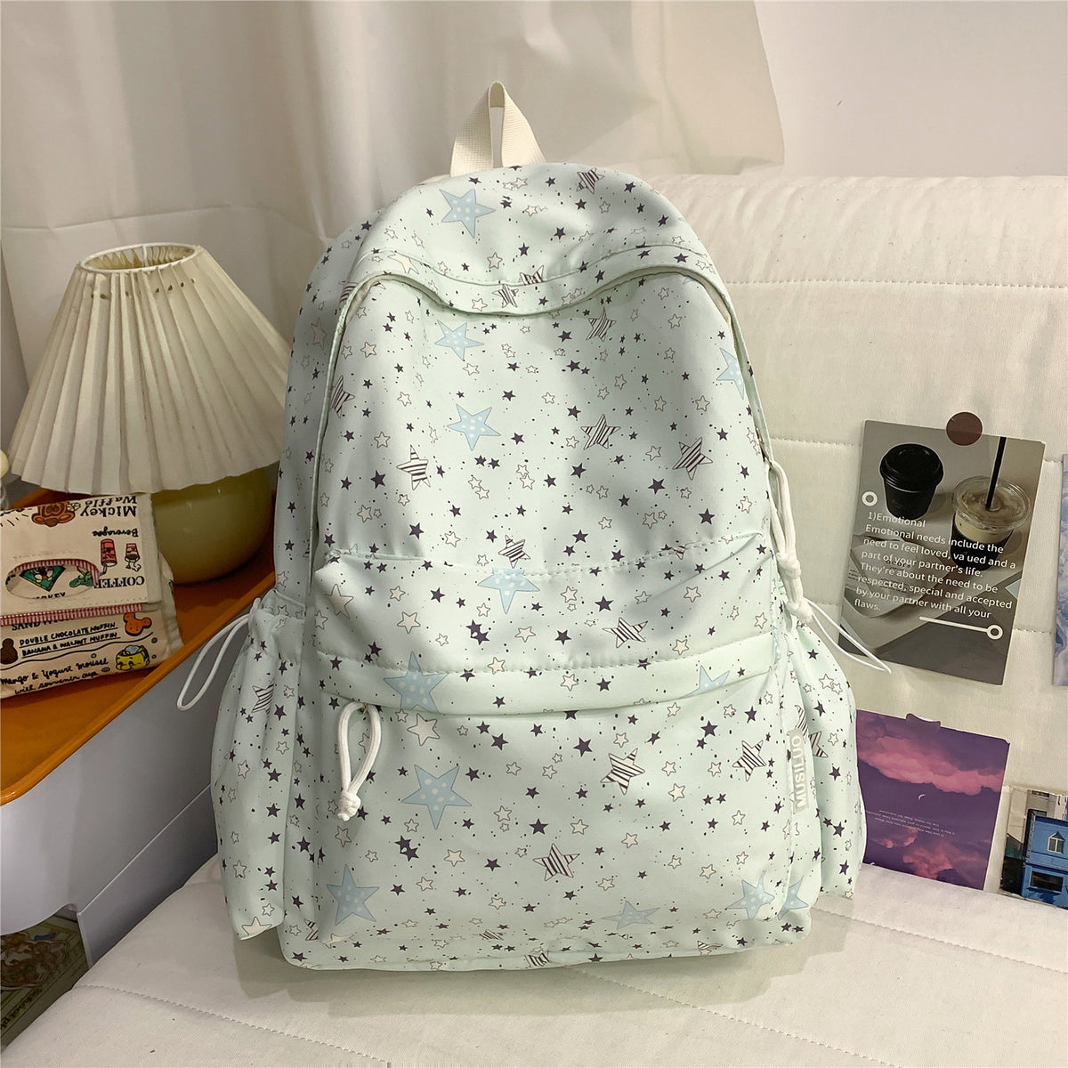 Trendiger Sternmuster-Rucksack Brehn
