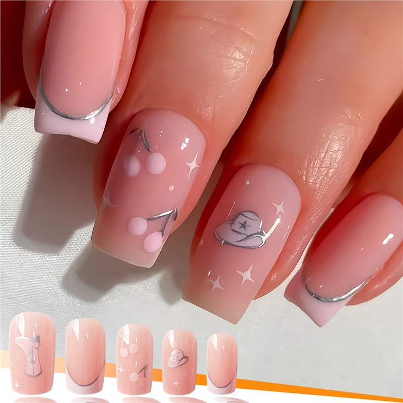 Künstlerische Press-On Nagelkunst mit einzigartigen Illustrationen Brehn