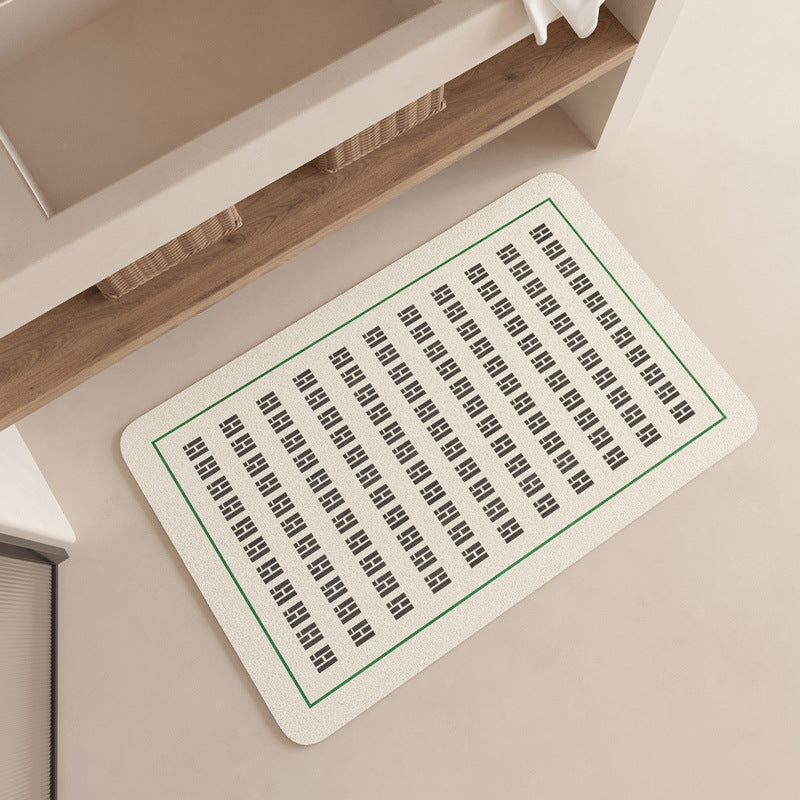 Moderne geometrische Muster Badezimmermatte Brehn