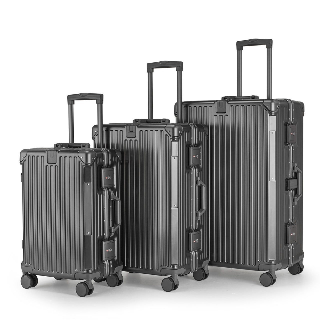 Unisex Aluminium Hartschalen Reisegepäck Set Brehn