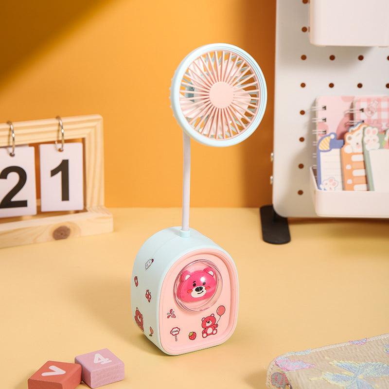 Unisex Kreativer Mini USB-Ventilator mit LED-Licht Brehn