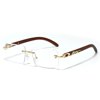 Modische Retro Rechteck-Sonnenbrille Brehn