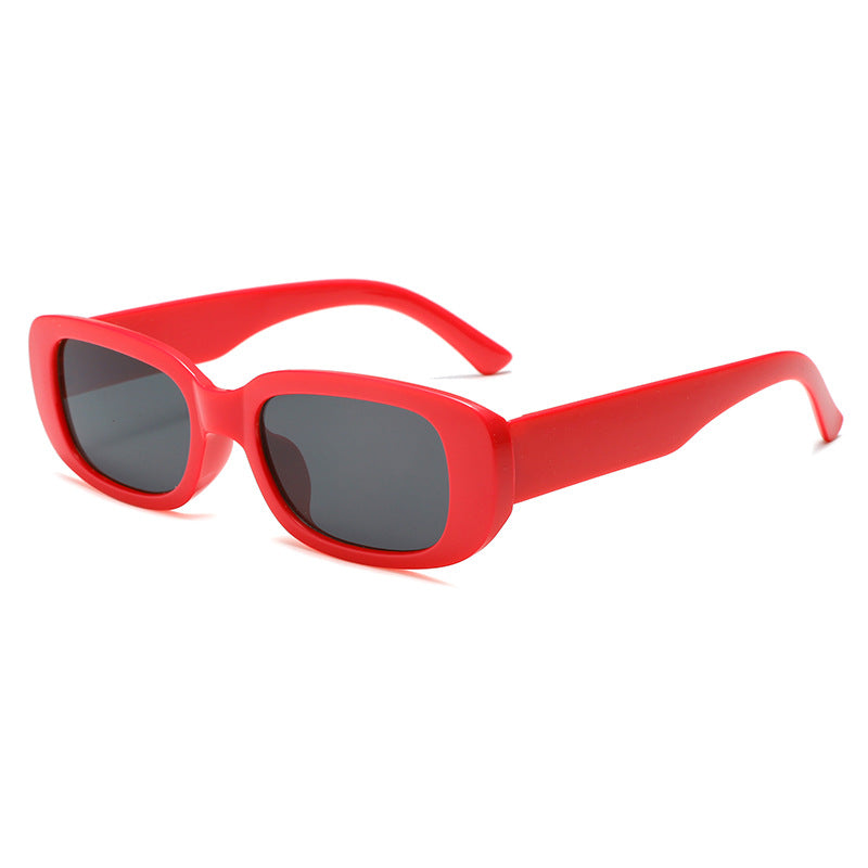 Damen Modische rechteckige Sonnenbrille mit verstellbaren Nasenstege Brehn