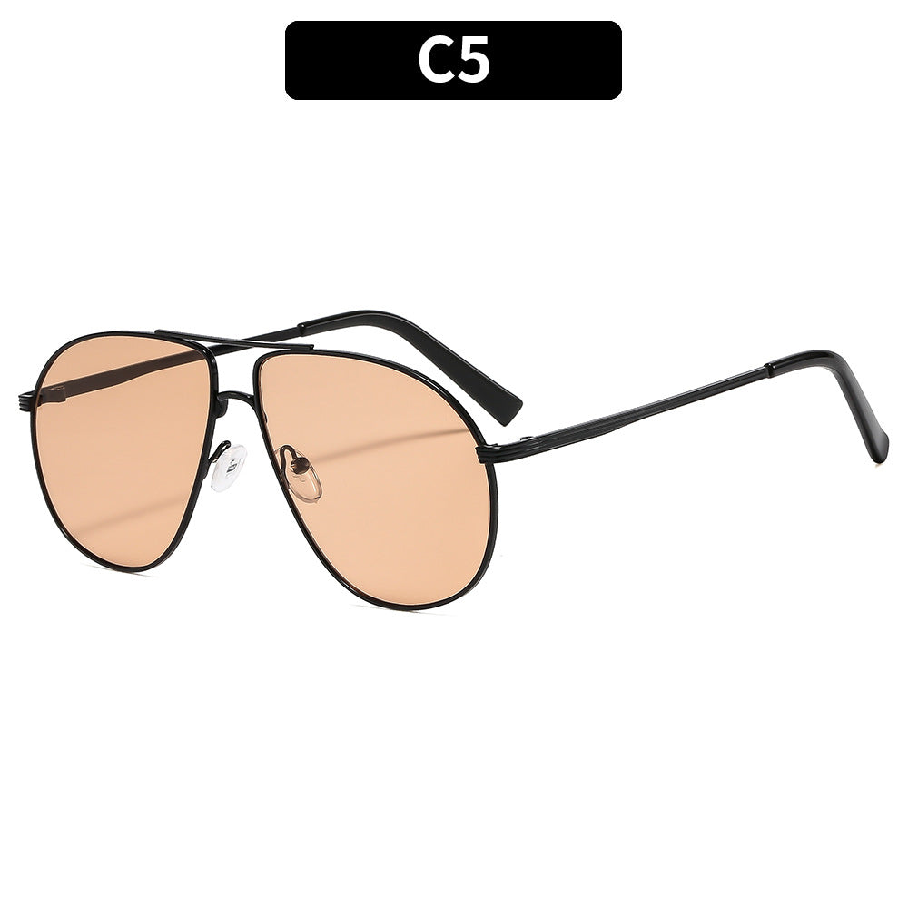 Retro-Fliegerbrille mit Premium-Metallakzenten